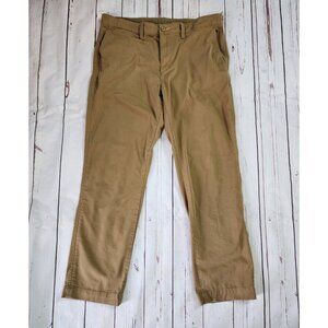 LL Bean Standard Fit Comfort Stretch Chino Khaki Pants Men 36x29 Straight Leg